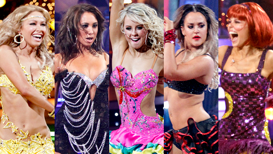 Kym Johnson, Cheryl Burke, Chelsie Hightower, Lacey Schwimmer, Anna Trebunkskaya Kym Johnson, Cheryl Burke, Chelsie Hightower, Lacey Schwimmer, Anna Trebunkskaya